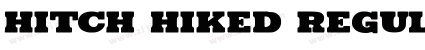 Hitch Hiked Regular字体转换